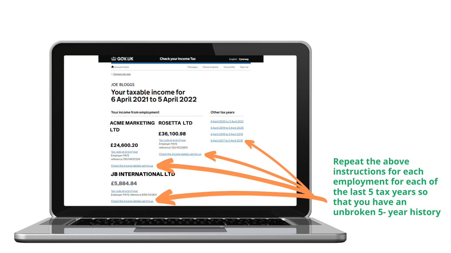 Recruitment Getting your HMRC Records Help Showsec